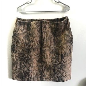 Fashion Nova Plus Snakeskin Skirt